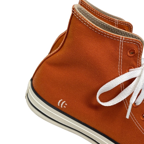 Converse Ctas High Top Canvas Orange Women Sneakers Size Custom 167249C-ORG/BLK - Picture 3 of 12